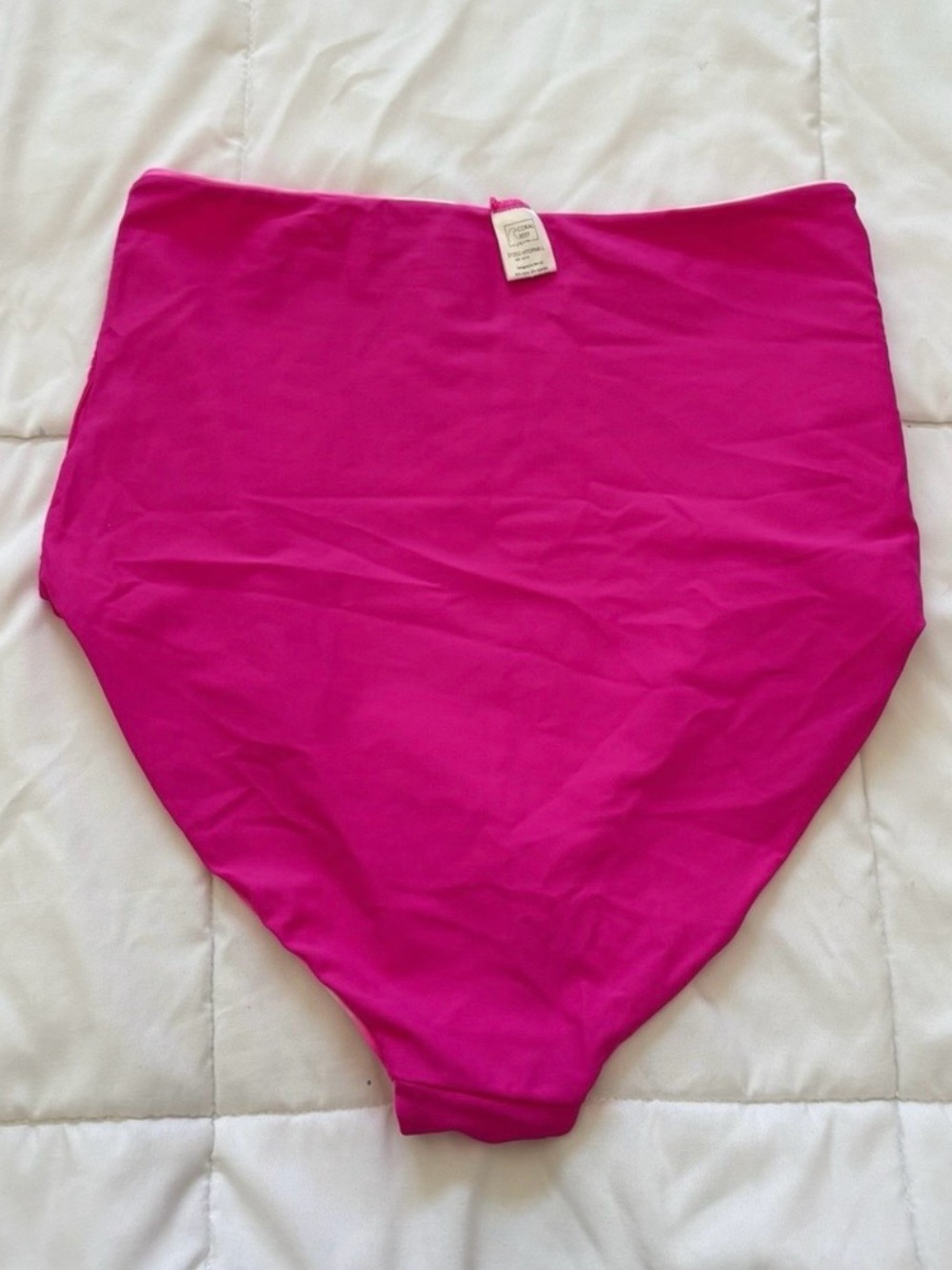 Coral Reef Swim High Waisted Reversible Bikini Bottoms - Picture 4 of 6